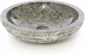 DIVERO Umywalka nablatowa z naturalnego kamienia Turin