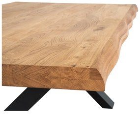 Stolik z blatem z litego dębu House Nordic Toulon, 120x70 cm