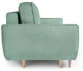 Zielona rozkładana sofa z materiału bouclé 215 cm Patti – Bonami Selection