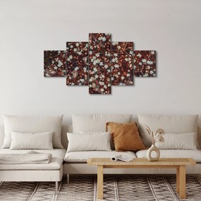 Obraz kwiatu niezapominajki (125x70 cm)