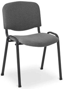 Szare Metalowe Sztaplowane Krzesło Konferencyjne Iso B7-T98