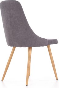 Tapicerowane krzesło do jadalni z przeszyciami K285 Halmar