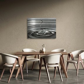 Obraz na szkle kropli wody (70x50 cm)
