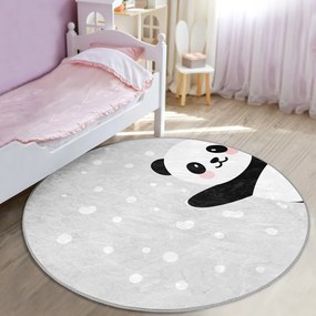 Jasnoszary dywan dziecięcy ø 80 cm Comfort – Mila Home