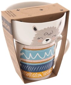 Porcelanowy zestaw kubka i miski 2 szt. 350 ml – Orion