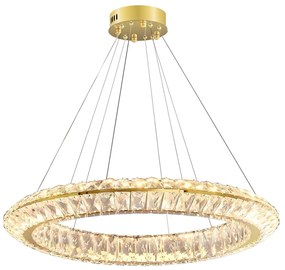 LAMPA SUFITOWA WISZĄCA LED APP1769-CP Złota 80cm
