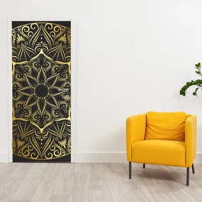 Fototapeta na drzwi - Złota abstrakcja (95x205cm)