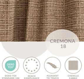 Jasnobrązowy narożnik z tkaniny szenilowej (lewostronny/w kształcie litery L) Kirou – Maison de Rêve