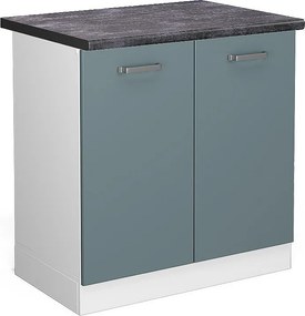 Szafka pod zlew niebiesko-szary 80x60x81.6 r-line