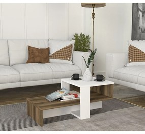 Stolik konferencyjny Chain White and Walnut