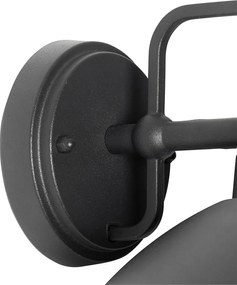 Nowoczesna lampa ścienna zewnętrzna czarna IP44 - Marcel