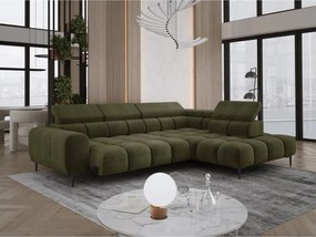 Narożnik PLAZA L Prawostronny z elektryczną regulacją siedziska w tkaninie EDEN 12 WERSAL