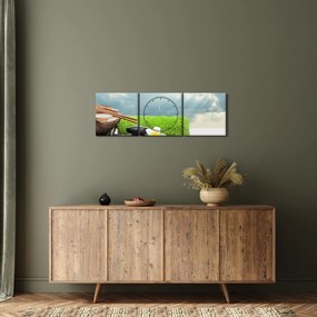 Obraz - Spa and relakx (z zegarem) (90x30 cm)