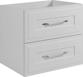 Szafka podumywalkowa w stylu klasycznym, biała, 60 x 57 x 46 cm