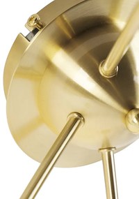 Lampa sufitowa art deco złota 5-punktowa -Facil ArtDeco Oswietlenie wewnetrzne