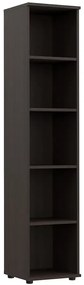 Minimalistyczny Regał Biurowy 5 Półek Wenge G9-C37