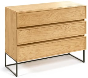 Komoda w dekorze dębu w naturalnym kolorze 100x78x42 cm Taiana – Kave Home
