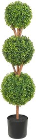 Sztuczna Roślina, SucceBuy 120 cm Sztuczne Drzewo Topiary, Dekoracyjna Sztuczna Roślina z Wymiennymi Liśćmi