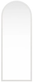 Lustro łukowe dużych rozmiarów z drewna paulowni - szer. 65 x wys. 170 cm - Biały - SHANGI