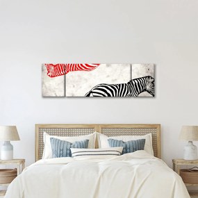 Obraz - Zebry (170x50 cm)