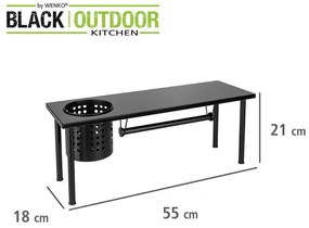 Szafka kuchenna BLANCO z uchwytem na rolki i ociekaczem, WENKO