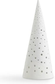Biały świąteczny świecznik z porcelany kostnej Kähler Design Nobili, wys. 25,5 cm