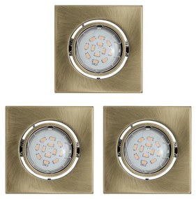 Eglo 93248 - ZESTAW 3x LED oprawa wpuszczana IGOA 3xGU10/5W/230V