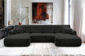 Narożnik VELO XL wolnostojący układ U z funkcją spania w tkaninie Coral 60 DomoHome