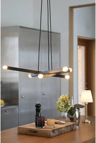 Czarna metalowa lampa wisząca Stack – Markslöjd