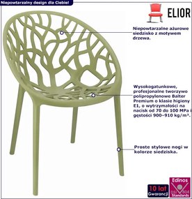 Ażurowe Nowoczesne Krzesło Na Balkon Szałwia T5-P18