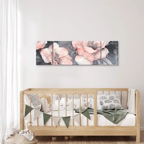Obraz - Szkic kwiatów (170x50 cm)