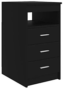 Czarne Funkcjonalne Biurko W6-D43