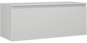 Mexen Orio szafka łazienkowa podumywalkowa 120 cm z blatem, 1 szuflada, szara mat - 91A10-12047-1-BFC62