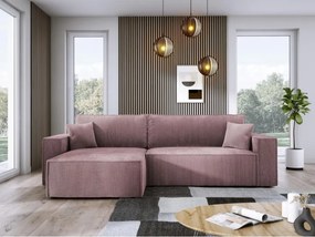 Narożnik POSO XL Lewostronny zestaw z poduszkami wolnostojący tkanina POSO 27 WERSAL