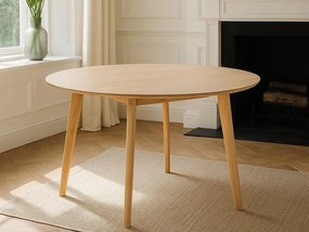 Stół okrągły Lumo 140 cm – styl skandynawski - dębowy