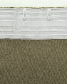 Zasłona BASIC na taśmie marszczącej 140x300cm jasne khaki 1 szt.