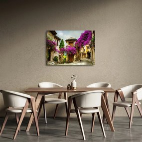 Obraz na szkle - Śródziemnomorska leniwa aleja (70x50 cm)