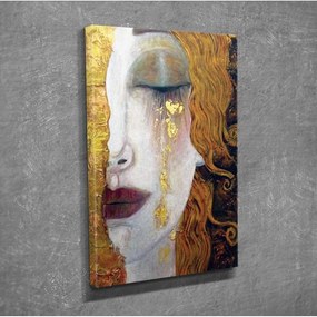 Reprodukcja obrazu na płótnie Gustav Klimt Golden Tears, 30x40 cm