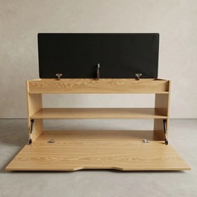 Szafka na buty z siedziskiem i schowkiem TORI, 100 x 50 x 35 cm