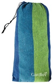 Niebiesko-zielony hamak HAMMOCK dla 2 osób 200x150 cm