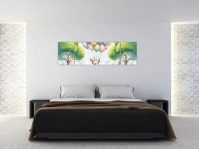 Obraz – Szczęśliwy lis (170x50 cm)