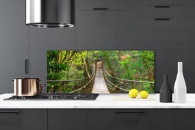 Szkło Ozdobne do Kuchni Most w Sercu Dżungli