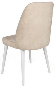 Zestaw krzeseł do jadalni Dallas Beige and White,4 szt.