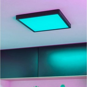 Eglo 901375 - LED RGBW ściemnialny plafon łazienkowy FUEVA-Z LED/13,5W/230V 29,5cm IP44 czarny