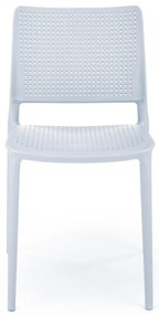 Krzesło sztaplowane jasno niebieskie polipropylen K514