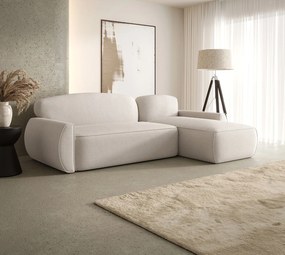 Kremowy nowoczesny narożnik z funkcją spania P3-N58