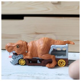 Woopie dinozaur wyrzutnia samochodów + auto 1szt.