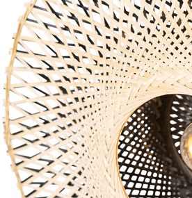 Inteligentna lampa ścienna bambusowa 50 cm z wtyczką, w tym Wi-Fi A60 - RinaKolonialny Oswietlenie wewnetrzne