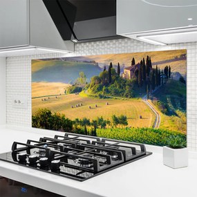 Panel nad blat kuchenny Malowniczy Pejzaż z Drzewami