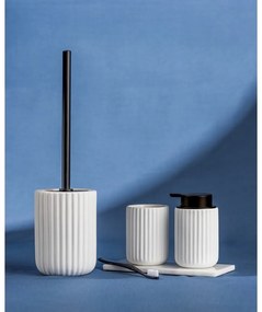 Biały ceramiczny kubek na szczoteczki Wenko Belluno